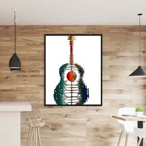 Musical Home Decor - Modern Band Equipment  Canvas Art!